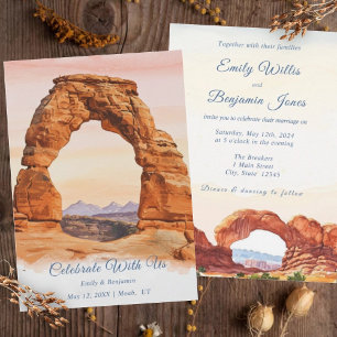 Invitation Mariage du parc national des Arches-Sud-Ouest