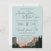 Invitation Mariage du parc national Yosemite (Devant)