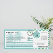 Invitation Mariage du Pass d'embarquement aérien de Thaïlande (Debout devant)