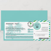 Invitation Mariage du Pass d'embarquement aérien de Thaïlande (Devant / Derrière)