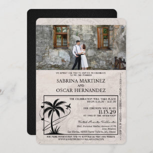 Invitation Mariage du passeport de Black Puerta Vallarta