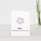 Invitation Mariage du passeport de croisière pour les Caraïbe (Dos)