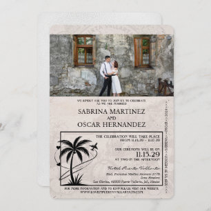 Invitation Mariage du passeport de la Puerta Vallarta