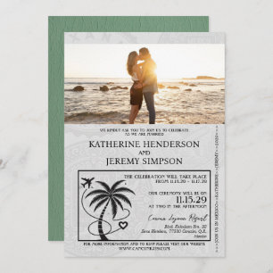 Invitation Mariage du passeport mexicain vert