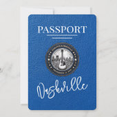 Invitation Mariage du passeport Royal Blue Nashville (Dos)