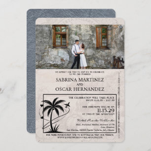 Invitation Mariage du passeport Silver Puerta Vallarta