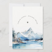 Invitation Mariage du paysage de neige hivernale du lac Mount (Dos)