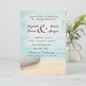 Invitation Mariage du phare de Beach Boat (Debout devant)