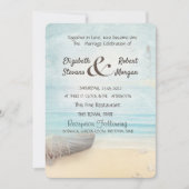 Invitation Mariage du phare de Beach Boat (Devant)