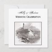 Invitation Mariage du phare de Montauk Point Hamptons (Devant)