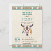 Invitation Mariage du ranch tribal boho du sud-ouest (Devant)