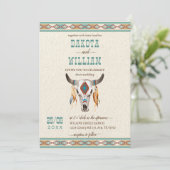 Invitation Mariage du ranch tribal boho du sud-ouest (Debout devant)