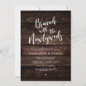 Invitation mariage du Rustic Post, Brunch aux jeunes mariés (Devant)