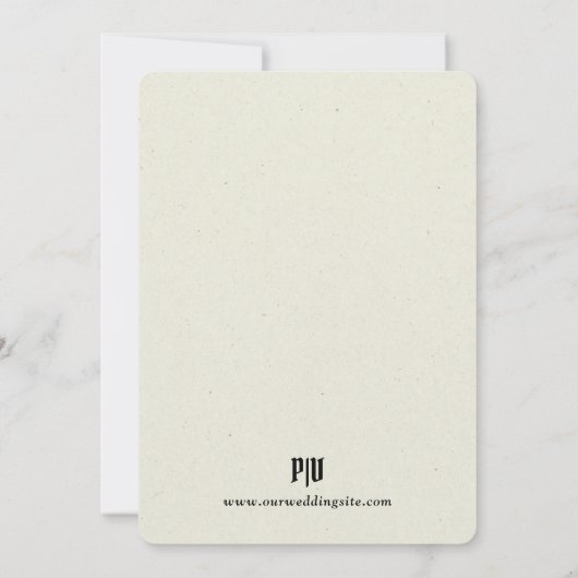 Invitation Mariage du Saint-Graal (Dos)