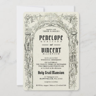 Invitation Mariage du Saint-Graal