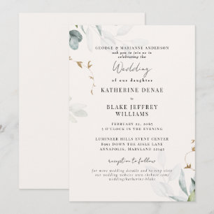 Invitation Mariage du site botanique de Champagne Lumière