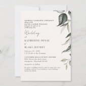 Invitation Mariage du site web du feuillage botanique de Cham (Devant)