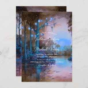 Invitation Mariage du soir Blue Bayou