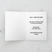 Invitation Mariage du soir de motocyclette à deux pièces sur  (Intérieur)