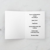 Invitation Mariage du soir de motocyclette à deux pièces sur  (Intérieur)