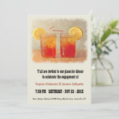 Invitation Mariage du Sud Thé sucré Dîner de fête (Debout devant)