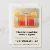 Invitation Mariage du Sud Thé sucré Soirée dîner (Devant)