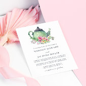 Invitation Mariage du Tea Party aquarelle