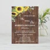 Invitation Mariage du tournesol de l'Ouest - Années de renouv (Debout devant)