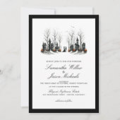 Invitation Mariage du village d'Halloween (Devant)