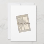 Invitation Mariage du volet de fenêtre Pays (Dos)