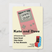 Invitation Mariage d'un joueur vidéo incroyable (Devant)