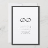 Invitation Mariage d'une poignée d'infinité en pla (Dos)