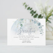 Invitation Mariage | Dusty Blue Over the Moon in Love (Debout devant)