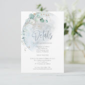 Invitation Mariage | Dusty Blue Over the Moon in Love (Debout devant)