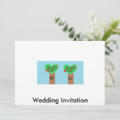 Invitation Mariage écologique (Debout devant)