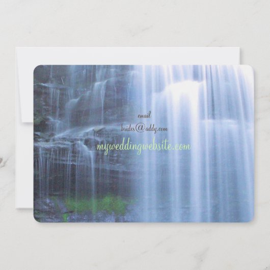 Invitation Mariage écologique (Dos)