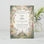 Invitation Mariage Écossais Highland Cow (Debout devant)