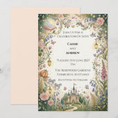 Invitation Mariage Écossais Highland Cow (Devant / Derrière)
