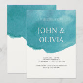 Invitation Mariage écossais tendance (Devant / Derrière)