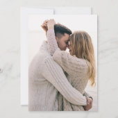 Invitation Mariage écran blanc simple et élégant (Dos)