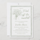 Invitation Mariage écrit à la main Frais du marché (Devant)