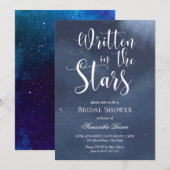Invitation Mariage écrit dans les étoiles  (Devant / Derrière)