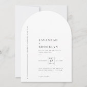 Invitation Mariage Editorial Arch Moderne (Devant)