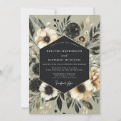 Invitation Mariage Élégance Botanique Sauge (Devant)