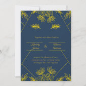 Invitation Mariage Élégance Dorée (Devant)