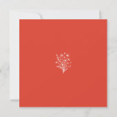 Invitation Mariage - Élégance du Fleur sauvage (Dos)