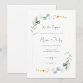 Invitation Mariage élégant (Devant / Derrière)