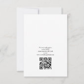 Invitation Mariage élégant à budget Qr Code (Dos)