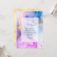 Mariage Élégant à l'Encre Alcoolique Fluide