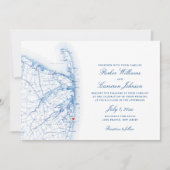 Invitation Mariage élégant à Long Branch New Jersey (Devant)